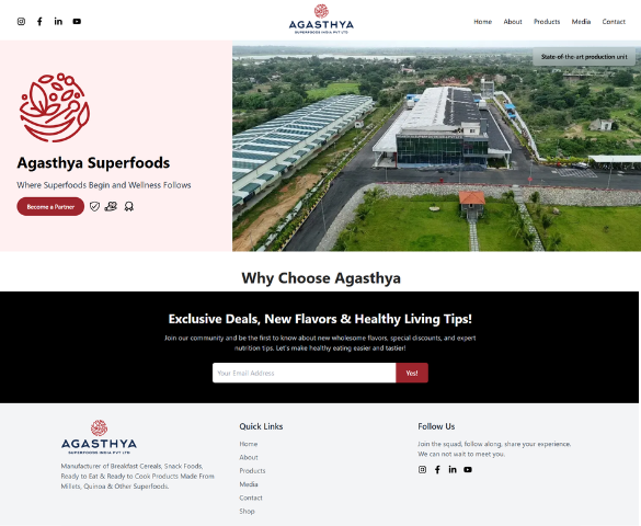 Superfood Website Design