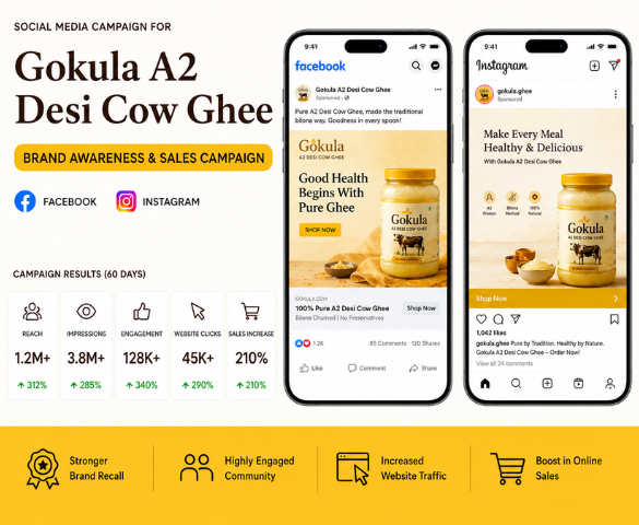 Gokula Ghee Social Media Marketing